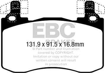 Колодки тормозные DP42356R EBC Yellowstuff; DC2145; передние KIA Stinger 3.3L, Genesis G70; Brembo