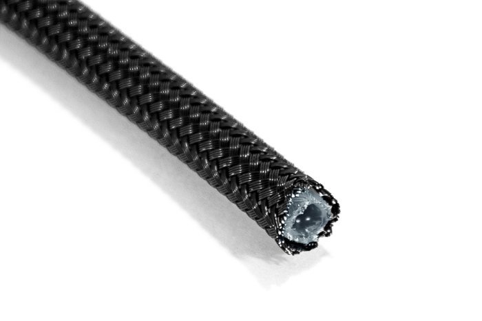 Армированный шланг AN-04/D-04, T60 серия, тефлон (PTFE) BlackRock Lab T604BK сталь, черный