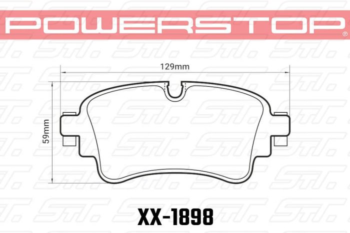 Колодки тормозные 23-1898 PowerStop Z23 задние A4 B9; A5 F53; Q5 FYB; Q7 4MB; TOUAREG CR7