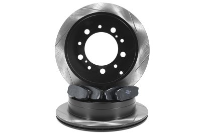 КОМПЛЕКТ ЗАДНИЙ Тормозные диски DC Brakes+колодки HAWK LTS Toyota LC200/Lexus LX570,LX450D 