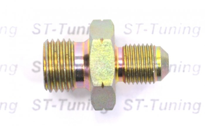Адаптер П M10 x 1 mm - П 1/4 BSP, сталь, Goodridge
