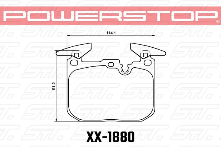 Колодки тормозные 23-1880 PowerStop Z23 передние BMW M4 F82; M3 F80; M-Performance