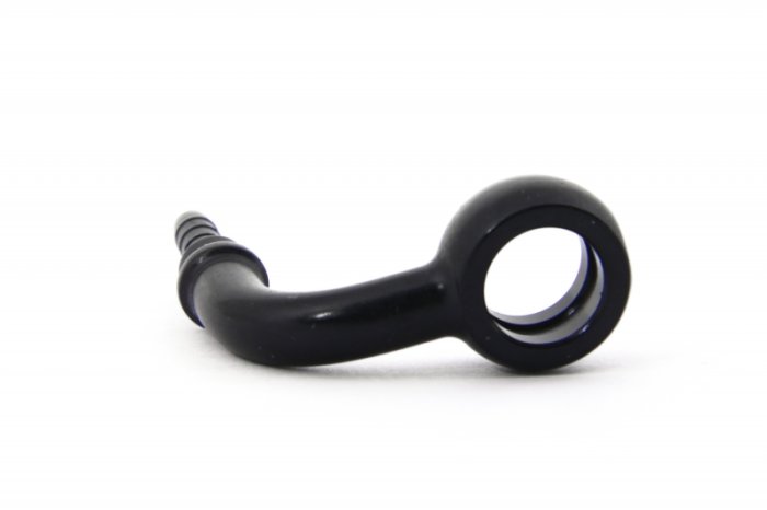 Фитинг banjo d10 mm, 90° D-03 алюминий ЧЕРНЫЙ, под опрессовку S5099-03DBK, Goodridge