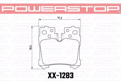 Колодки тормозные 23-1283 PowerStop Z23 задние Lexus LS (F4), LS350, LS500 2017-&gt;
