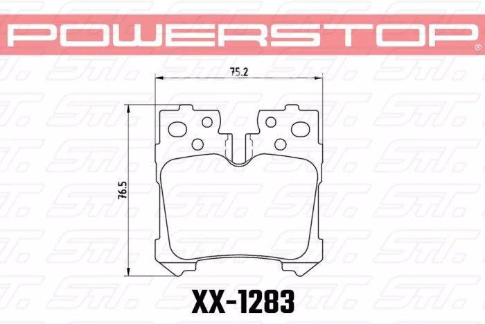 Колодки тормозные 23-1283 PowerStop Z23 задние Lexus LS (F4), LS350, LS500 2017->