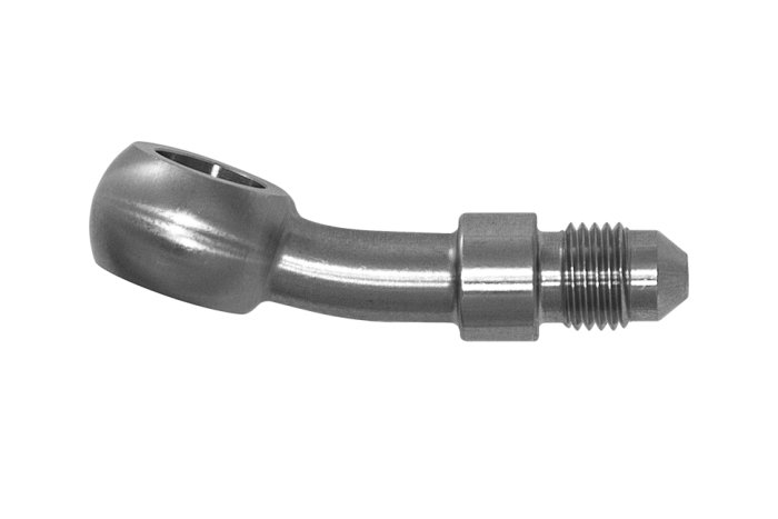 Адаптер banjo M10 mm - AN03, 20° нерж сталь, BLACKROCK LAB, 776-03-D1020SS