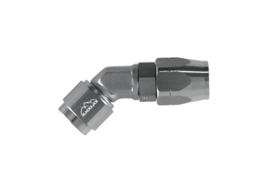 - 6 AN (6AN AN6) фитинг 45°, кованый, BLACKROCK LAB A06-045-6Ti