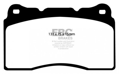 Колодки тормозные DP51210NDX EBC Bluestuff Lancer Evo V-X; SUBARU WRX STI; MEGAN RS