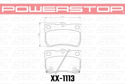 Колодки тормозные 17-1113 PowerStop Z17 задние LEXUS GS; IS; TOYOTA CROWN; MARK X