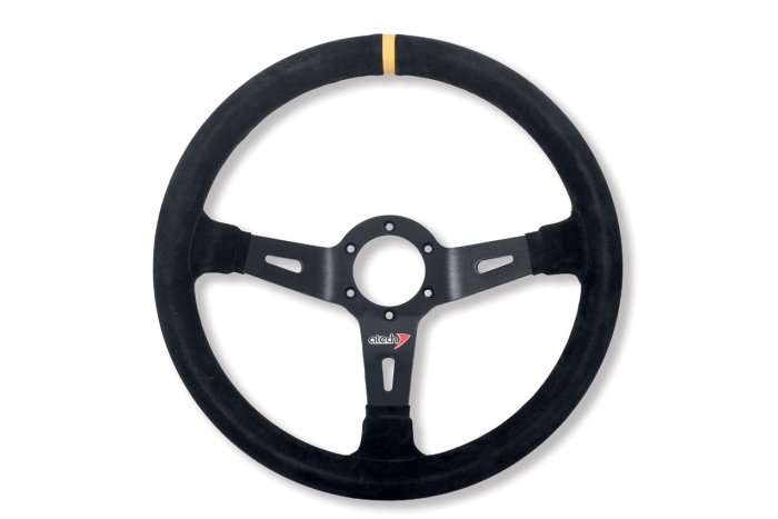 Руль, замша, диаметр 350 mm, вылет 90 mm, Atech Racing ATVO0102