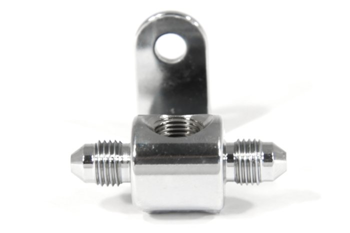 Соединитель тройник под датчик П AN03-М NPT1/8X27 - П AN03, с кронштейном, хром, Goodridge MCHD-016