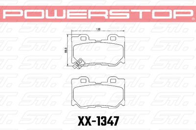 Колодки тормозные 23-1347 PowerStop Z23 задние INFINITI  FX37 / FX50 / G / M