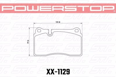 Колодки тормозные 26-1129 PowerStop Z26 перед MMC LANCER EVO V-X; SUBARU WRX STI