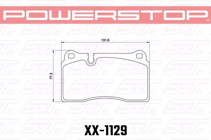 Колодки тормозные 26-1129 PowerStop Z26 перед MMC LANCER EVO V-X; SUBARU WRX STI