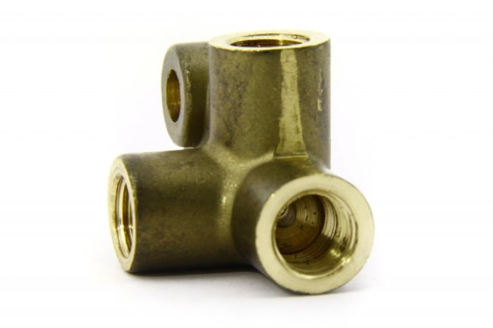 Соединитель четыре входа Goodridge М-М-М-М (M10x4 входа) female прямой конус бронза, 2204-31B