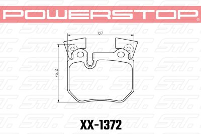 Колодки тормозные 23-1372 PowerStop Z23 задние BMW 135i (E88), (E82); BMW Performance