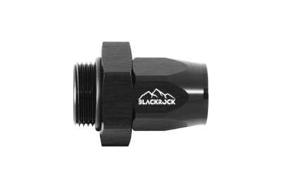- 6 AN (6AN AN6) фитинг прямой ПАПА M22 x 1,5 mm, BLACKROCK LAB, A06-001-M22BK