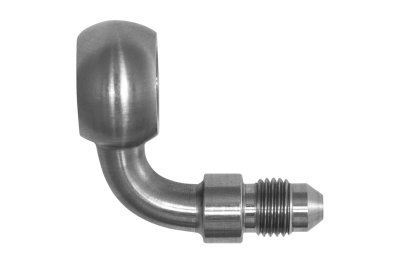 Адаптер banjo M12 mm - AN03, 90° нерж сталь, BLACKROCK LAB, 776-03-D1290SS