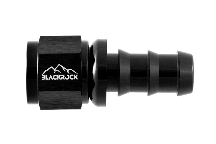 - 10 AN (10AN AN10) фитинг прямой, PUSH FIT серия BLACKROCK LAB P10-001-7BK