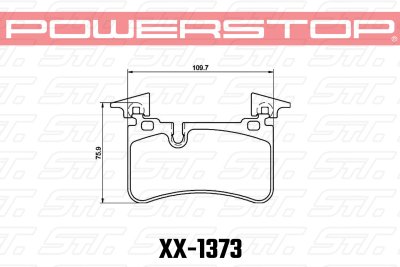 Колодки тормозные 23-1373 PowerStop Z23 задние MB CLS C219; S W220; S W221; S C215; S C216; SLR R199
