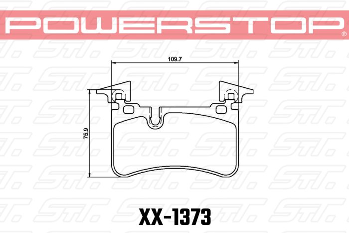 Колодки тормозные 23-1373 PowerStop Z23 задние MB CLS C219; S W220; S W221; S C215; S C216; SLR R199