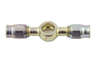 Фитинг banjo d10 mm, двойной вход шланга D-03 сталь 5098-03P, Goodridge