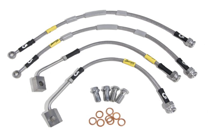 Армированные тормозные шланги Goodridge 15010G (4 шт.) Jeep Grand Cherokee WK2 + SRT8, 2010-> ; Dodg