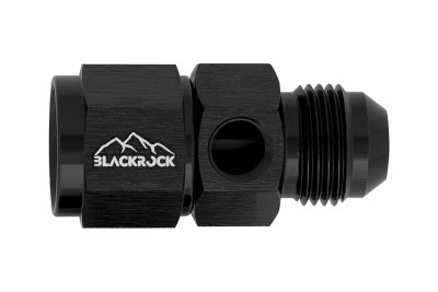 Адаптер под датчик NPT1/8&quot;, М AN8 - П AN8, алюминий, BLACKROCK LAB AN0808-18NPTBK