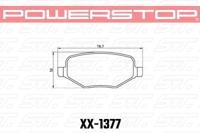 Колодки тормозные 23-1377 PowerStop Z23 задние Ford Explorer 2010-&gt;