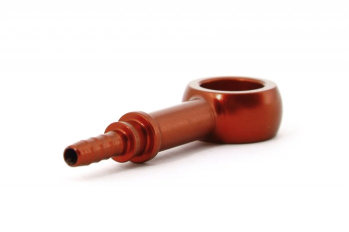 Фитинг banjo d10 mm, длинный D-03 алюминий КРАСНЫЙ, под опрессовку S5092-03DRD, Goodridge