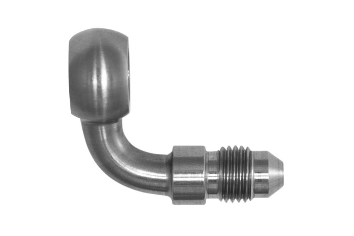 Адаптер Banjo М10 mm - AN04, 90° нерж сталь, BlackRock Lab, 776-04-D1090SS