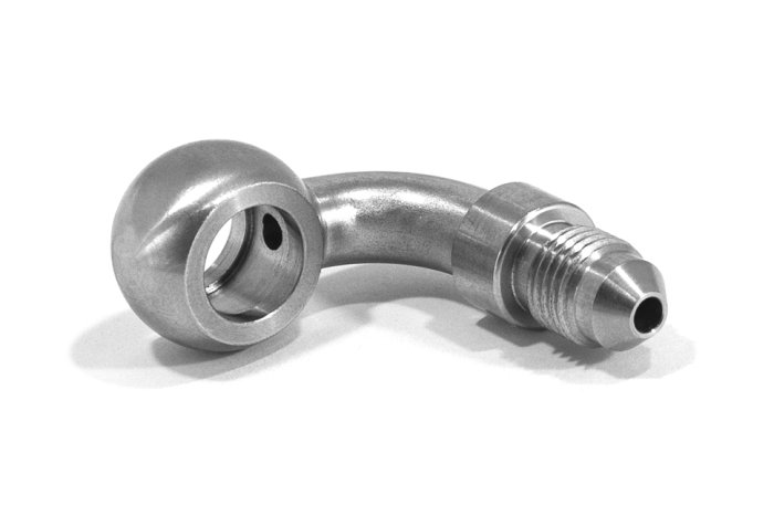 Адаптер Banjo М10 mm - AN04, 90° нерж сталь, BlackRock Lab, 776-04-D1090SS