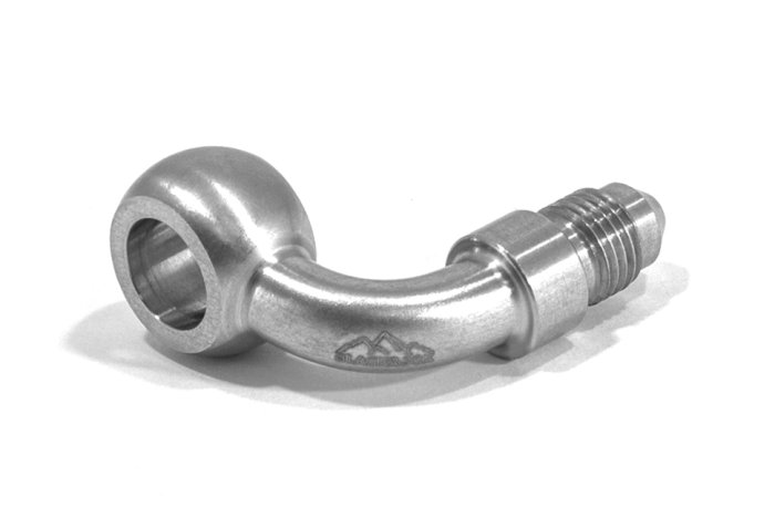 Адаптер Banjo М10 mm - AN04, 90° нерж сталь, BlackRock Lab, 776-04-D1090SS