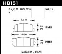Колодки тормозные HB151D.505 HAWK ER-1