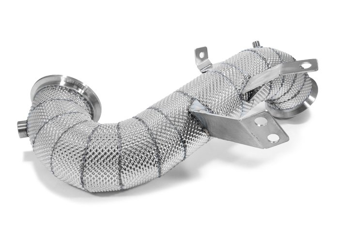 Приемная труба (даунпайп) термоэкран,без катализатора MB-DP-0139 BlackRock MB A45; A45S W177 2019->