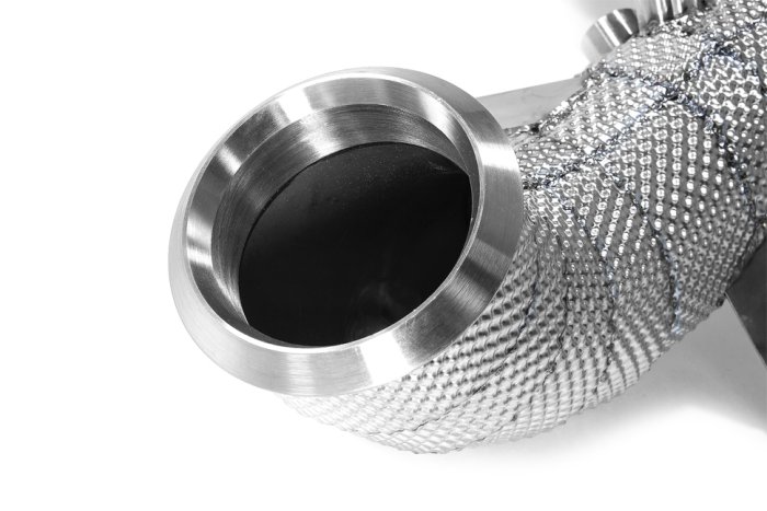 Приемная труба (даунпайп) термоэкран,без катализатора MB-DP-0139 BlackRock MB A45; A45S W177 2019->