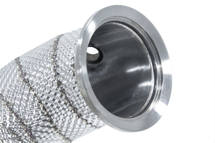 Приемная труба (даунпайп) термоэкран,без катализатора MB-DP-0139 BlackRock MB A45; A45S W177 2019->