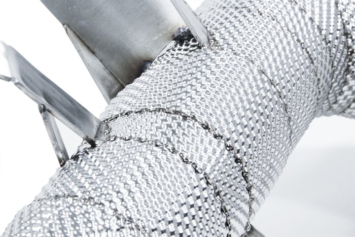 Приемная труба (даунпайп) термоэкран,без катализатора MB-DP-0139 BlackRock MB A45; A45S W177 2019->