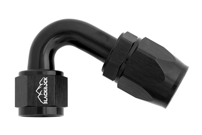 - 10 AN (10AN AN10) фитинг 120°, K90 серия, BLACKROCK LAB ЧЁРНЫЙ, K10-120-9BK