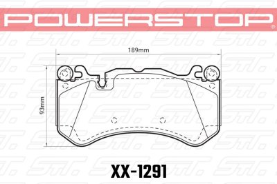 Колодки тормозные 26-1291 PowerStop Z26 передние AUDI RS6 MK3 4F; RS7 4GA, AMG GL 63