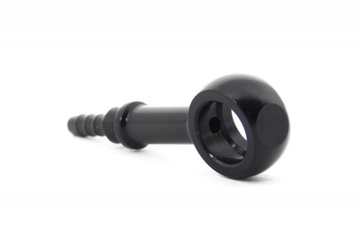Фитинг banjo d10 mm, длинный D-03 алюминий ЧЕРНЫЙ, под опрессовку S5092-03DBK, Goodridge