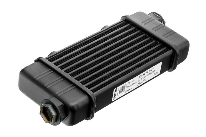 Радиатор масляный 211x99x40; ProLine Slimline SLM (M22x1,5 выход) Setrab, 53-10741, 141-10