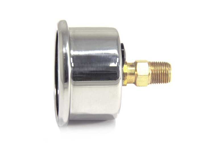 Манометр топливный 0-7 bar (черный); резьба 1/8 NPT папа;  BLACKROCK LAB FPM-100BK