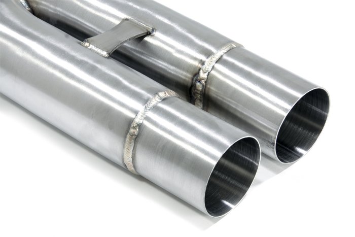 Приемная труба (даунпайп) AU-DP-0228 BlackRock Lab AUDI TTRS 8S; RS3 8V; 2.5 TFSI; 2017->  89 mm