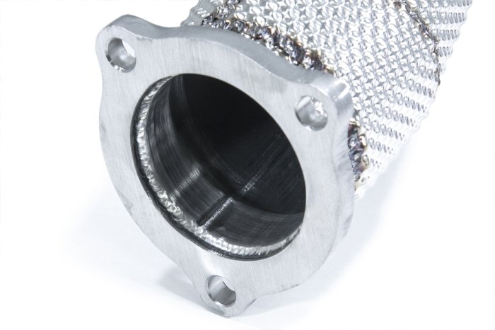 Приемная труба (даунпайп) термоэкран VW-DP-0316 BlackRock Lab Audi S4/S5 B9 OPF 2019->