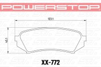 Колодки тормозные 23-772 PowerStop Z23 передние LEXUS LX470; TOYOTA LC100