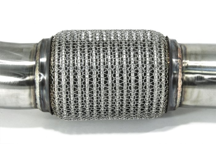 Приемная труба (даунпайп) VW-DP-0221 BlackRock Lab VAG 1.8, 2.0 TSI MQB передний привод 89 mm