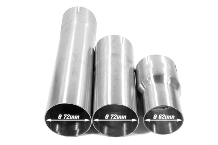 Приемная труба (даунпайп) VW-DP-0221 BlackRock Lab VAG 1.8, 2.0 TSI MQB передний привод 89 mm