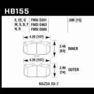 Колодки тормозные HB155D.580 HAWK ER-1 - Колодки тормозные HB155D.580 HAWK ER-1
