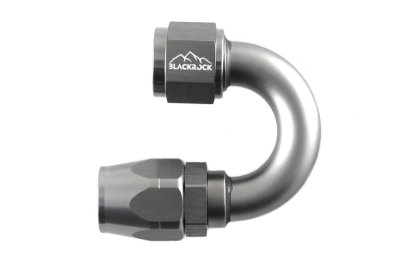 - 10 AN (10AN AN10) фитинг 180°, 20 серия Cutter Style, BLACKROCK LAB A10-180-2Ti